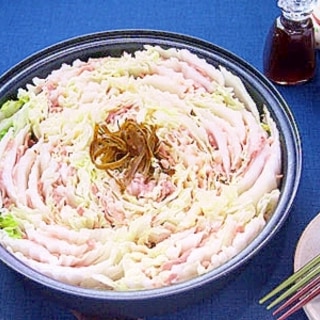 豚バラと白菜のミルフィーユ鍋